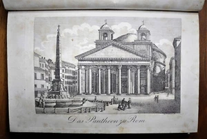 1834: ROM, DAS PANTHEON von Agrippa - LA ROTONDA Interno DEL PANTHEON. + Passepartout - Bild 1 von 2