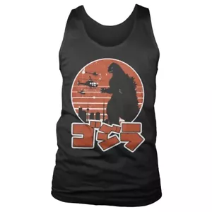 Gilet canottiera con logo giapponese Godzilla con licenza ufficiale S-XXL taglie - Foto 1 di 1