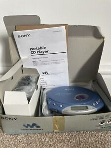 MINT Sony Walkman CD Player D-E351 ESP MAX CD-R/RW Blue Tested 
