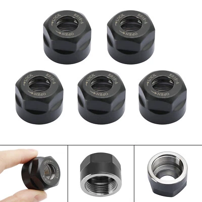 AREYOURSHOP 5Pcs ER16-A Type Collet Clamping Nut Chuck Holder CNC Milling Lathe Tool Holder