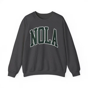 NOLA New Orleans Louisiana Sweatshirt Geschenke Rundhalsausschnitt Shirt Rundhalsausschnitt Männer - Bild 1 von 8