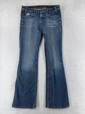 Pantalones Energie Mujer 1 Azul Denim Jeans Corte Bota Nabie Mezcla Algodón Envejecido Foto 1 de 4