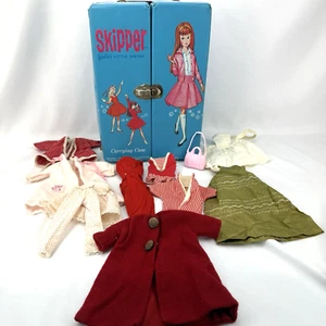 Vintage 1960s Barbie & Ken & Skipper Clothes Lot With Skipper Doll Case - Picture 1 of 24