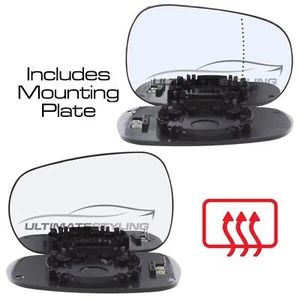 Wing Mirror Glass Renault Scenic Mk1 1999-2003 Heated Aspherical & Convex 1 Pair - Picture 1 of 6