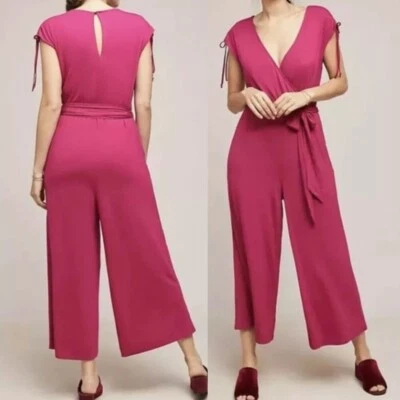 Mono MOULINETTE SOEURS ANTHROPOLOGIE Alisande Rosa Corto Tobillo Pequeño SIN CINTURÓN Foto 1 de 4