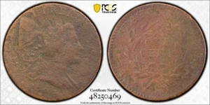 1794 Head Of 1794 1C Liberty Cap Large Cent PCGS VG Details Exc. Corrosion - Picture 1 of 3