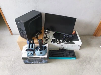 i5-10400, RTX 2060 Gaming PC with Monitor, Flight Controls and MORE - image 1 of 4