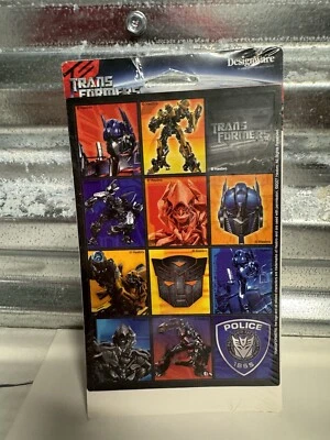 Transformers 2007 DesignWare Stickers Optimus Prime Megatron Bumblebee - Image 1 of 4