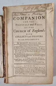 1762 / Festivals and Fasts of the Church of England / Robert Nelson / Bible Int. - Foto 1 di 24