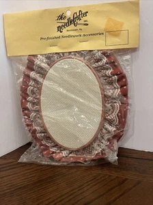 The Needlecrafter Pre Finished Needlework Accessories One Rust Ivory Lace 5.5x4 - Picture 1 of 11