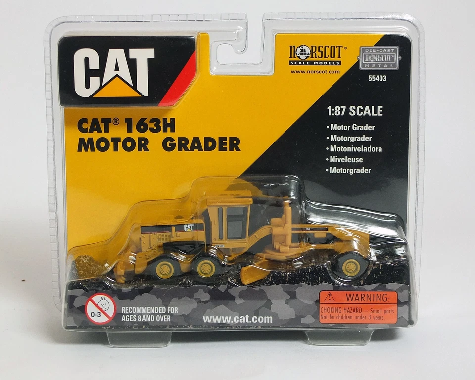 Motoniveladora Norscot CAT 163H 55403 metal fundido a presión escala 1:87 NUEVA EN CAJA Foto 1 de 1