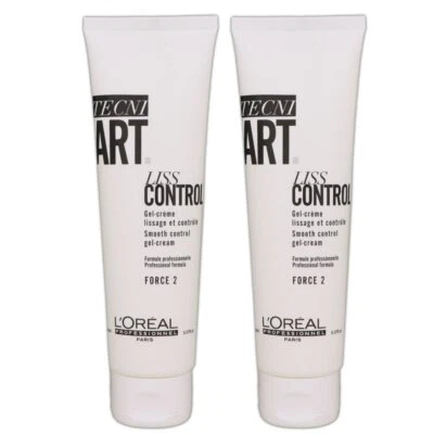 Loreal Tecni. ART Liss Control 2 x 150 ml Styling Creme Gel Set