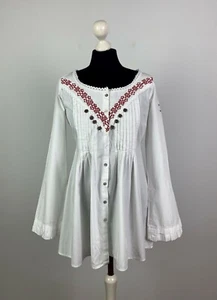 Odd Molly Women's Blouse Shirt 100% Cotton Size 2 - Picture 1 of 6