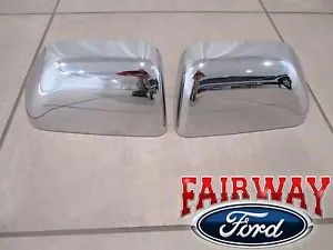 17 thru 25 Super Duty F250 F350 OEM Ford Chrome Mirror Cover Cap Set - LH & RH - Picture 1 of 9
