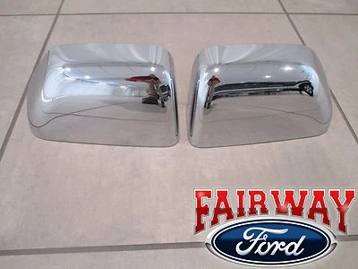 17 thru 26 Super Duty F250 F350 OEM Ford Chrome Mirror Cover Cap Set - LH & RH - Image 1 of 4
