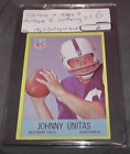 1967 johnny unitas card nfl football