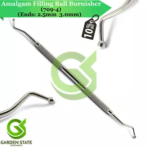 Dental Composite Filling Ball Burnisher 709-4 Amalgam Flat Plastic Restorative - Picture 1 of 1