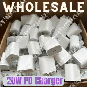 Wholesale 20W Type USB-C Fast Charger Adapter For iPhone 17 16 15 14 13 12 11Pro - Picture 1 of 20
