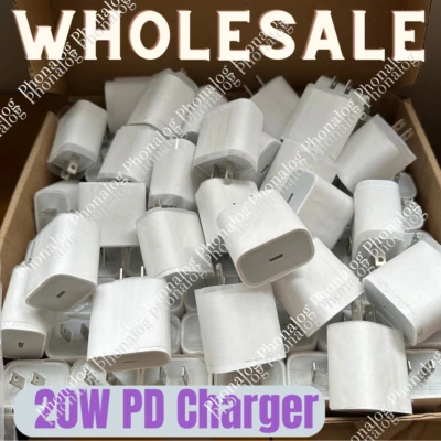 Wholesale 20W Type USB-C Fast Charger Adapter For iPhone 17 16 15 14 13 12 11Pro - Image 1 of 4
