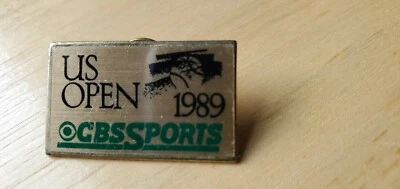 网球美国公开赛 1989 年徽章 CBS 体育 Navratilova Becker Lendl Graf — 第 1/4 张图片