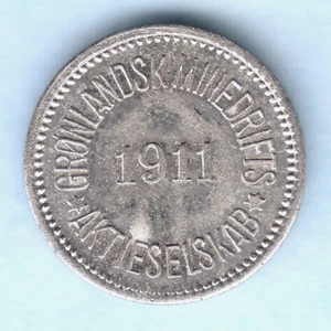 Greenland - Token Issue. 1911 10 Ore..  Greenland Mining Ltd..  UNC - Bild 1 von 2