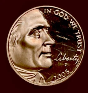 2005 -S Proof Deep Cameo Jefferson Bison Nickel Stempelglanz (BU) - Bild 1 von 4