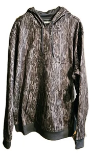 Drake Mossy Oak Men's Back Eddy Embossed Logo Bottomland Camo Hoodie Size XL NWT - Picture 1 of 8