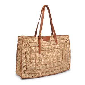 Bolso Shopper Demi Travel Hecho a Mano Rafia Natural - Imagen 1 de 8