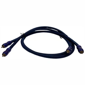 Audioquest Diamond Back 1 Metro Blu RCA-RCA x2 Audio Geometria Triplo Bilanciato - Foto 1 di 2