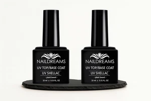 UV Base/Top Coat  UV Nagellack 2 x 10 ml mit super Haftung und High Gloss - Bild 1 von 7