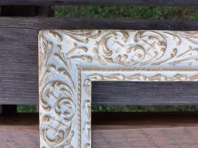 Cadre ancien en bois pour photo/gravure, feuillure 30x25 - (7 photos) - 508M - Photo 1/4