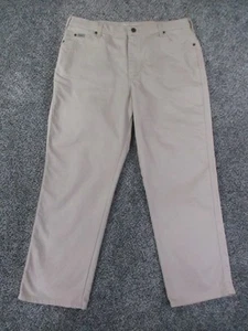 Lee Hose Damen 16 kurz beige locker gerades Bein in der Taille Stretch 35x29 - Bild 1 von 10
