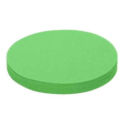 100Sheets Circles Cutouts Paper 4" Round Origami Construction Paper Green - Изображение 1 из 4