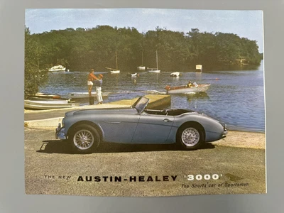 1960 AUSTIN HEALEY 3000 Авто Реклама ЛИСТ СПЕЦИФИКАЦИИ Брошюра Винтовой Автомобиль - Изображение 1 из 4