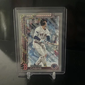 2025 Topps Holiday TRISTON CASAS H49 Grey Glitter Border - Picture 1 of 2