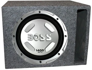 Boss Chaos 12" 1400W Car Subwoofer and Single 12" Vented Slot Sub Enclosure Box - Picture 1 of 11