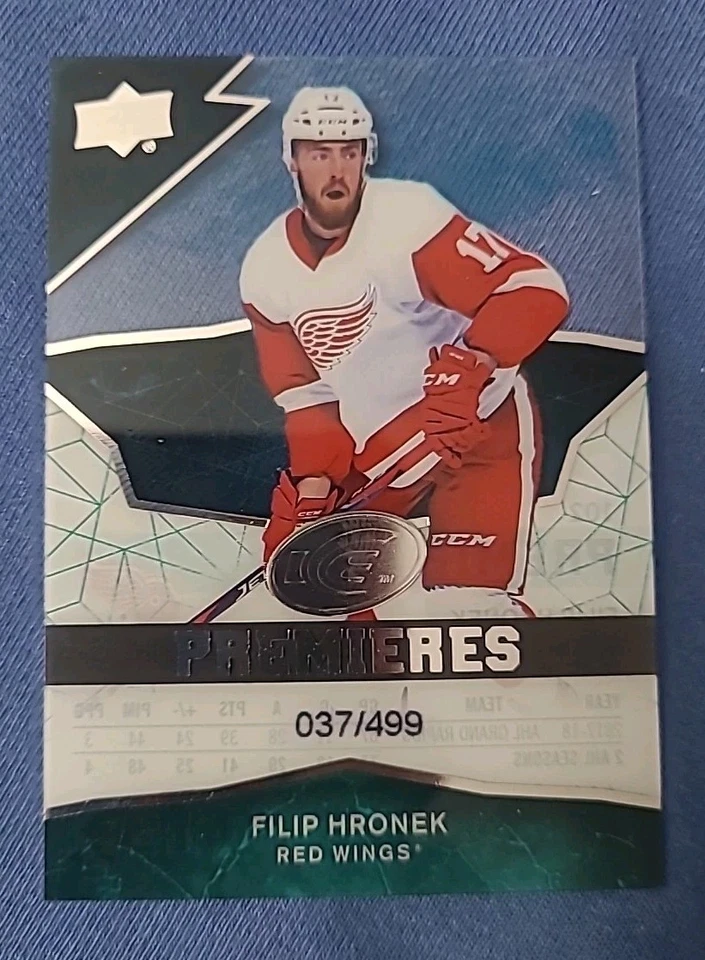 Filip Hronek 2018-19 UD Ice Premiers RC /499 - Image 1 of 2