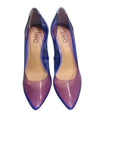 INC International Concepts Pedi View Purple Pointed Neon Heels SZ 6.5 $69 - Picture 1 of 9