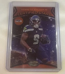 Espejo naranja Kenneth Walker III #20 2024 certificado Panini estrellas certificadas... - Imagen 1 de 2