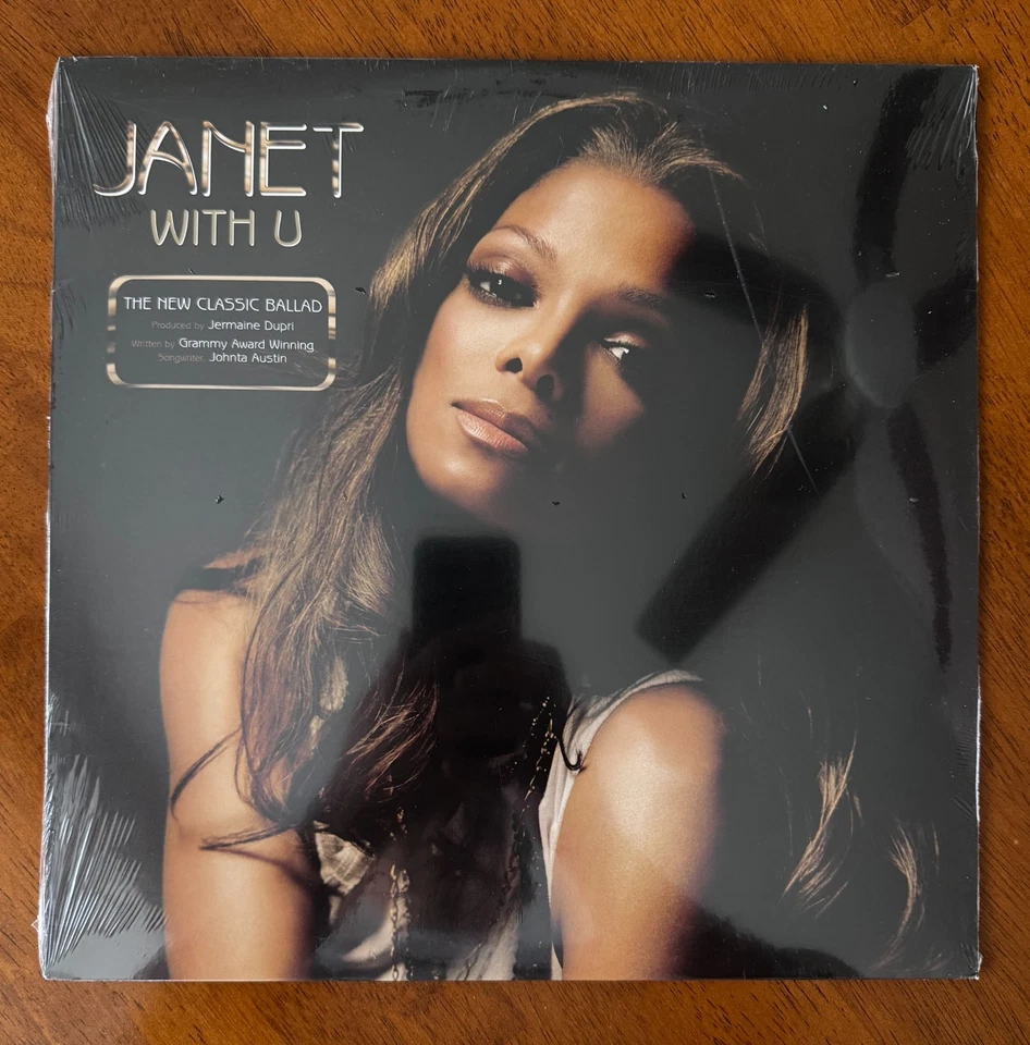 Janet Jackson - With U (2007) 12" LP Single Vinyl - Factory Sealed, Mint - Image 1 of 2