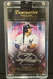 2024 Topps Luminaries Jasson Dominguez Spark of Light RC Auto /25 Yankees  - Bild 1 von 2