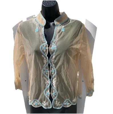 Blusa Anthropologie Odille Top Transparente 2003 Talla 6 De Colección Y2K Fairy Cottagecore Foto 1 de 4