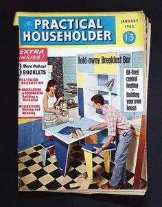 The Practical Householder January 1962 Fold-away Breakfast Bar DIY Projects Boo - Picture 1 of 1