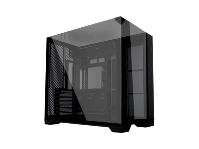 LIAN LI O11 vision compact black  color Aluminum / Steel / Tempered Glass ATX - Image 1 of 4