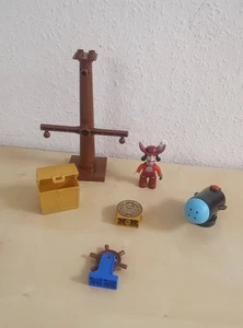 LEGO Duplo Piratenschiff Ersatzteile Mast Schatztruhe Pirat Kaptän Hook Kanone - Bild 1 von 2