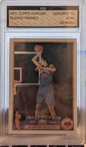 2003-04 Topps Chrome Basketball Native Language Back Slavko Vranes FGS 10 - Picture 1 of 2