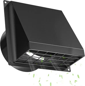 6 Zoll Trockner Lüftungsbezug mit abnehmbarem Netz, Rückschlagklappe & Gummikissen Fo - Bild 1 von 7