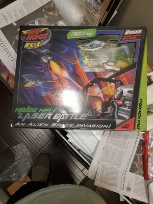 Air Hogs Indoor R/C Havoc Heli Helicopter Lazer Battle 2 Helis - Image 1 of 3