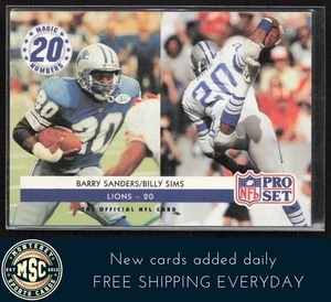 Barry Sanders / Billy Sims MN 1992 Pro Set #349 Detroit Lions - Imagen 1 de 2