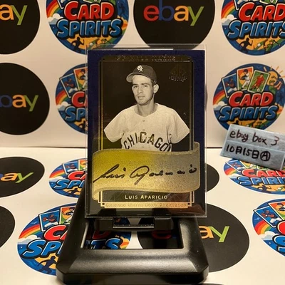 Tarjeta automática dorada Upper Deck SP Legendary Cuts Luis Aparicio Chicago White Sox 2003 Foto 1 de 2